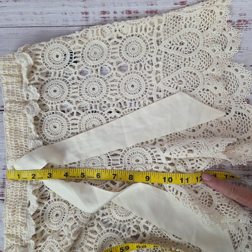 Cynthia Rowley Swim Lace Cover-up Shorts M Tie Waist Whimsy Fairy Vacation NWT - Picture 7 of 9